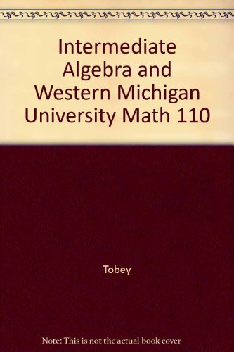 Book Intermediate Algebra And Western Michigan University Math 110 free