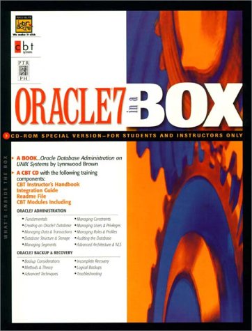 Book Oracle 7 Administration In A Box free