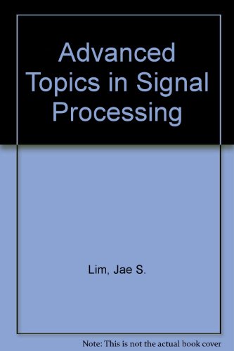 Book Advanced Topics In Signal Processing free