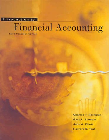 Book Introduction to Financial Accounting, Canadian Edition free