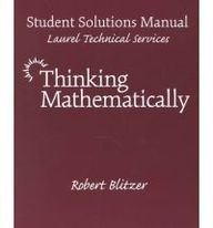 Book Thinking Mathematically free