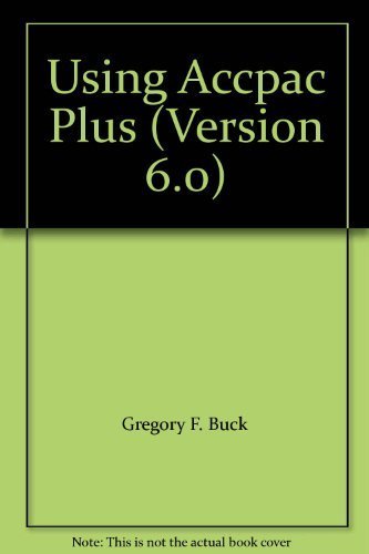 Book Using Accpac Plus (version 6.0) free