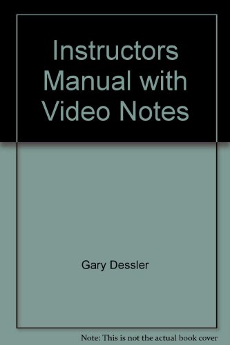 Book Instructors Manual With Video Notes free