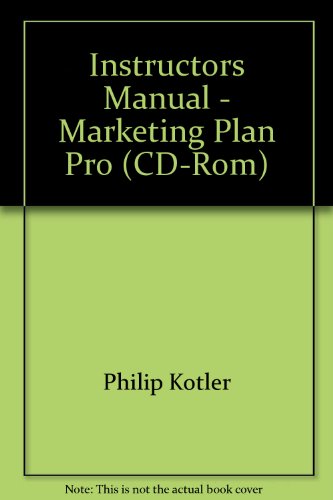 Book Instructors Manual - Marketing Plan Pro (cd-rom) free