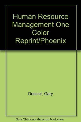 Book Human Resource Management One Color Reprint/Phoenix free