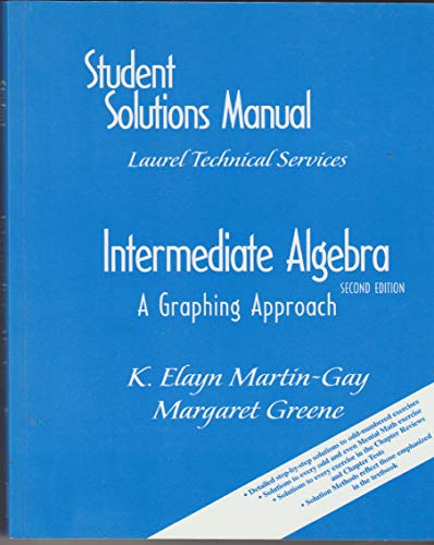 Book Intermediate Algebra : A Graphing Approach free