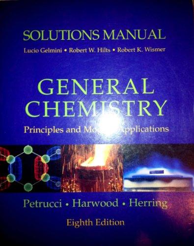 Book Solutions Manual: General Chemistry free