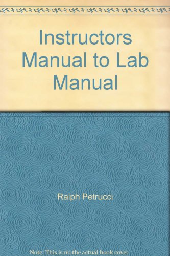 Book Instructors Manual: Experiments In General Chemistry Principles And Modern Applications free