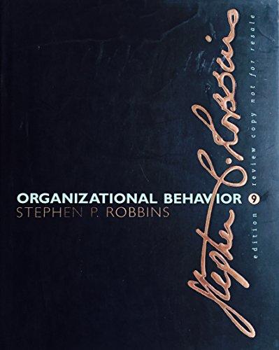 Book Organizational Behavior: Concepts, Controversies, Applications free