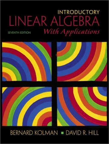 Book Introductory Linear Algebra with Applications (7th Edition) free