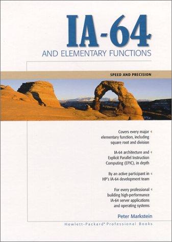 Book Ia-64 and Elementary Functions: Speed and Precision (Hewlett-Packard Professional Books) free