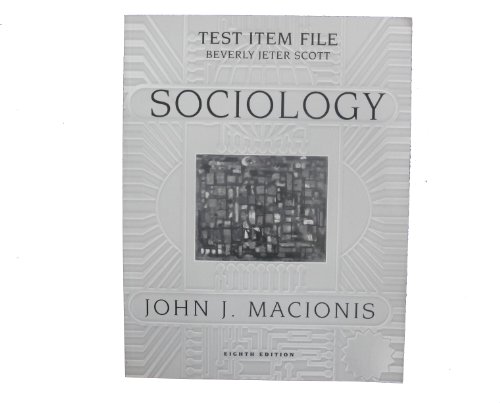 Book Test Item File: Sociology [eighth Edition] free