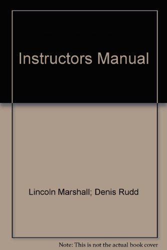 Book Instructors Manual free