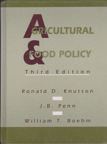 Book Agricultural and Food Policy free