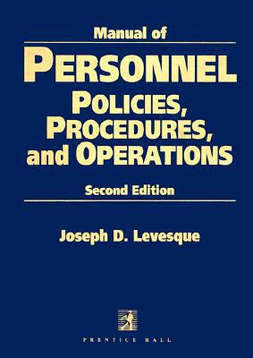 Book Manual Of Personnel Policies, Procedures, And Operations free