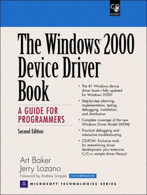 Book The Windows 2000 Device Driver Book: A Guide for Programmers (2nd Edition) free