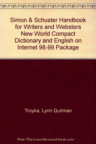 Book Simon & Schuster Handbook For Writers And Websters New World Compact Dictionary And English On Internet 98-99 Package free