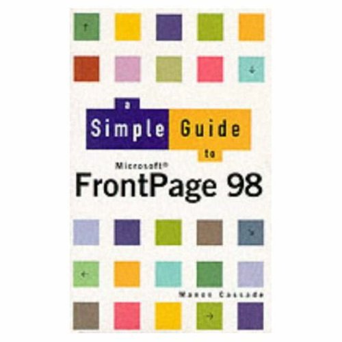 Book A Simple Guide to FrontPage 98 free