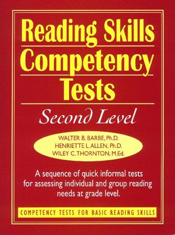 Book Reading Skills Competency Tests: Second Level (J-B Ed: Ready-to-Use Activities) free