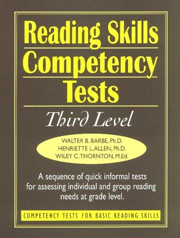 Book Reading Skills Competency Tests: Competency Tests for Basic Reading Skills (J-B Ed: Ready-to-Use Activities) free