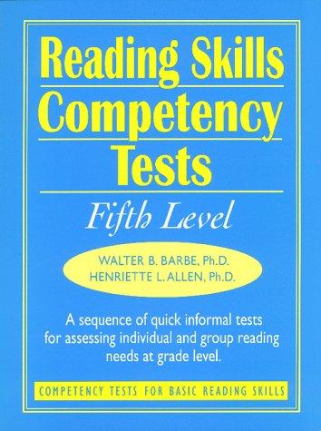 Book Reading Skills Competency Tests: Fifth Level (j-b Ed: Ready-to-use Activities) free