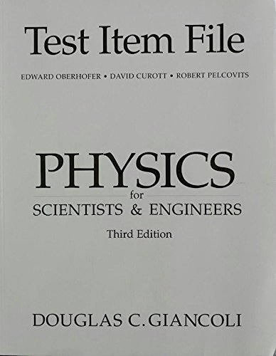 Book Physics For Scientists & Engineers-test Item File. free