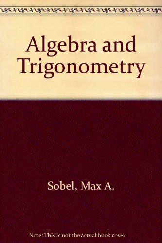 Book Algebra and trigonometry: A pre-calculus approach free