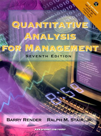Book Quantitative Analysis for Management (7th Edition) free