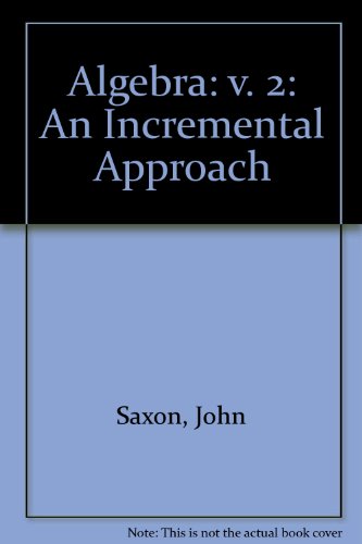 Book Algebra, an Incremental Approach free