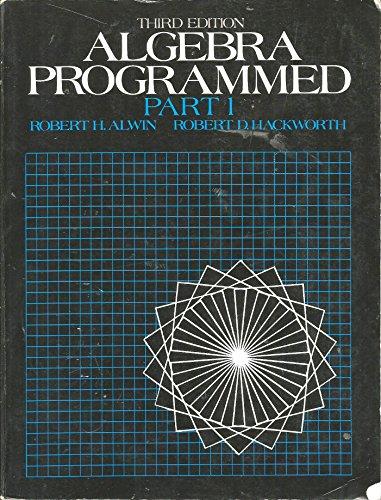 Book Algebra Programmed: Part 1 free