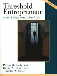 Book Threshold Entrepreneur: A New Business Venture Simulation: Solo Version Book and Disk free