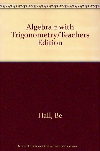 Book Algebra 2 With Trigonometry/Teachers Edition free