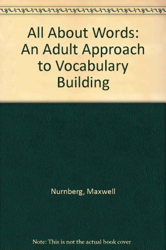 Book All About Words: An Adult Approach To Vocabulary Building free