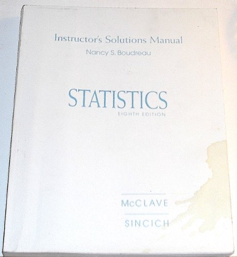 Book Statistics Instructor's Solutions Manual free