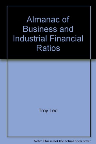 Book Almanac Of Business And Industrial Financial Ratios free