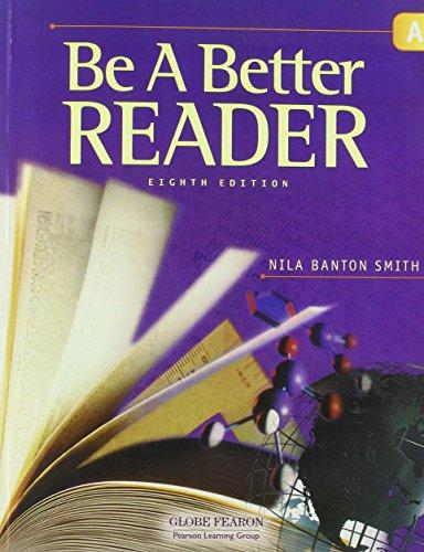 Book GLOBE FEARON BE A BETTER READER LEVEL A STUDENT EDITION 2003C free