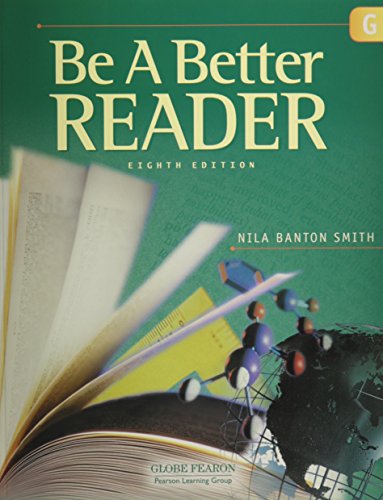 Book GLOBE FEARON BE A BETTER READER LEVEL G STUDENT EDITION 2003C free
