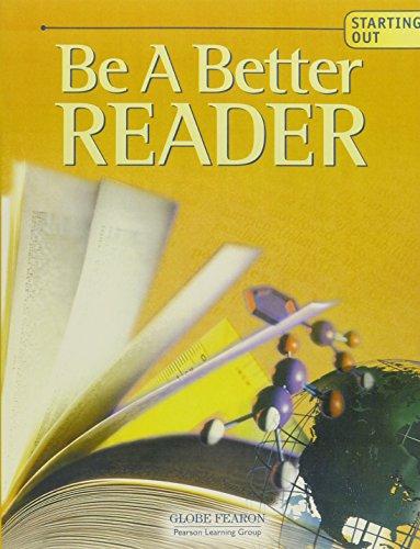 Book GLOBE FEARON BE A BETTER READER START OUT STUDENT EDITION 2003C (Pacemaker English Composition) free