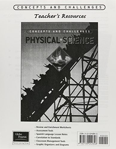 Book GLOBE FEARON CONCEPTS AND CHALLENGES PRINTED TEACHER'S RESOURCE PHYSICALSCIENCE 2003 (NATL) free