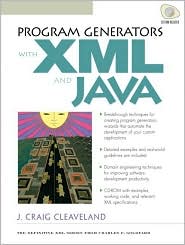Book Program Generators with  XML and Java free