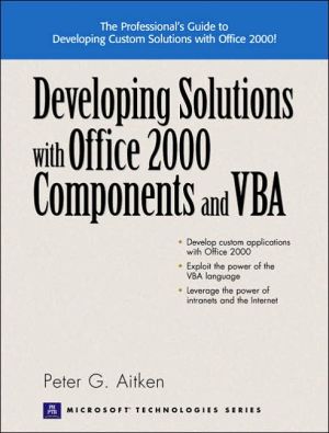 Book Developing Solutions with Office 2000 Components and VBA free