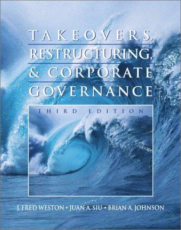 Book Takeovers, Restructuring, and Corporate Governance (3rd Edition) free