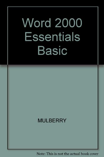 Book Word 2000 Essentials Basic free