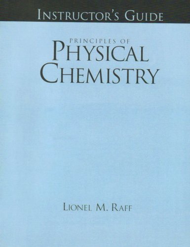 Book Instructor's Guide for Principles of Physical Chemistry free