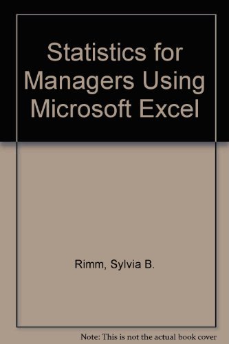 Book Statistics for Managers Using Microsoft Excel free