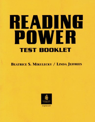 Book Reading Power Test Booklet free