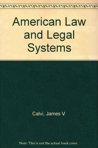 Book American Law and Legal Systems free