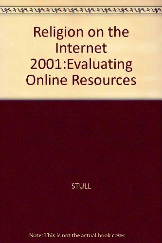 Book Religion On The Internet 2001: Evaluating Online Resources free
