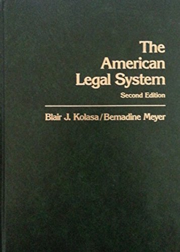 Book The American Legal System free