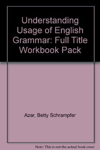 Book Understanding Usage of English Grammar: Full Title Workbook Pack free